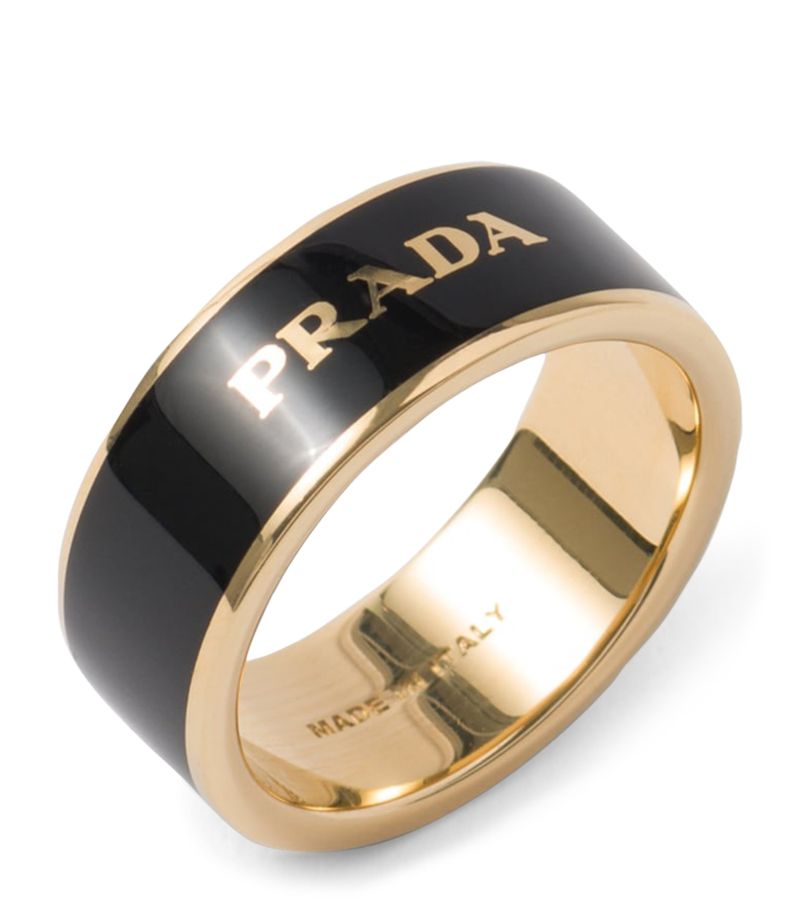 Prada Prada Enamel Logo Ring