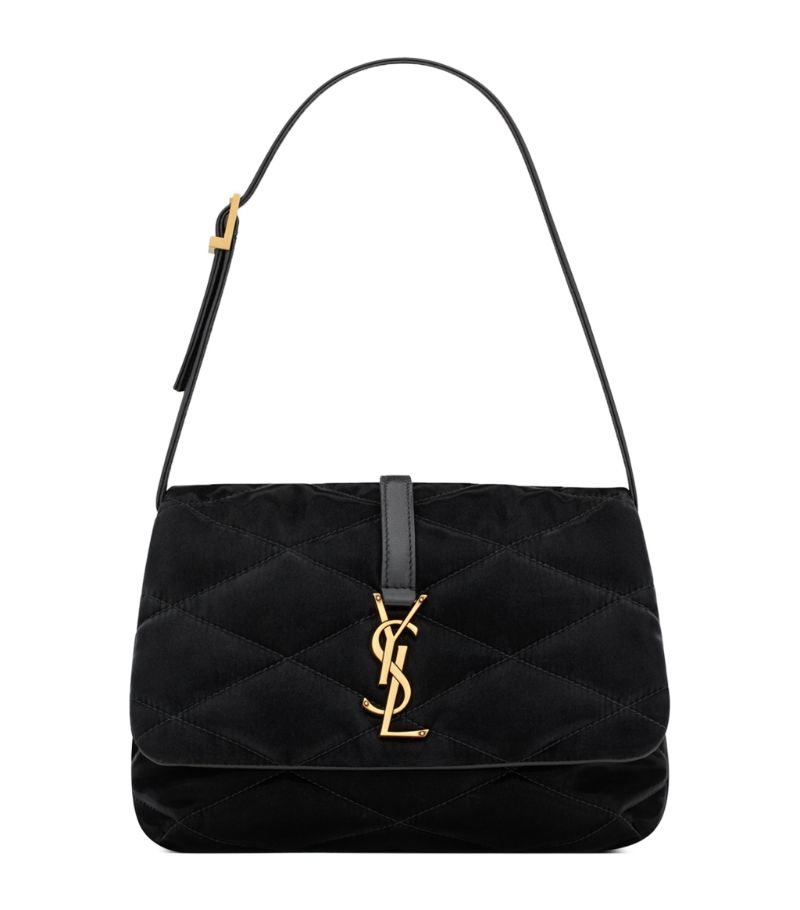 Saint Laurent Saint Laurent Le 5 Ã 7 Velvet Shoulder Bag