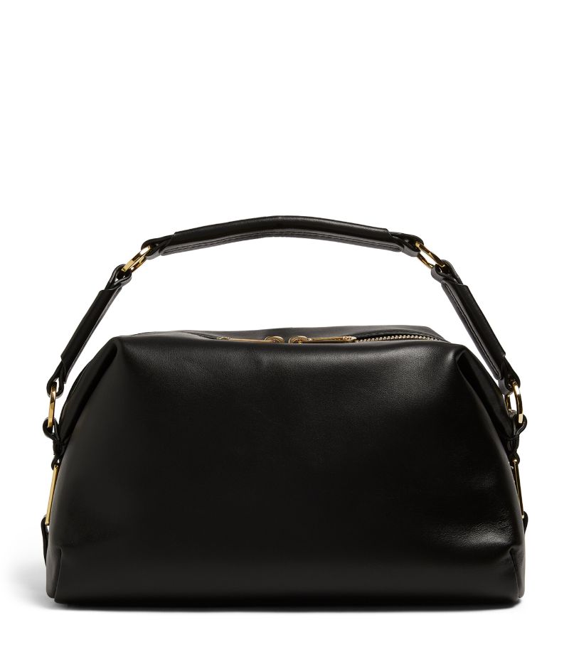  Sandro Leather Top-Handle Bag