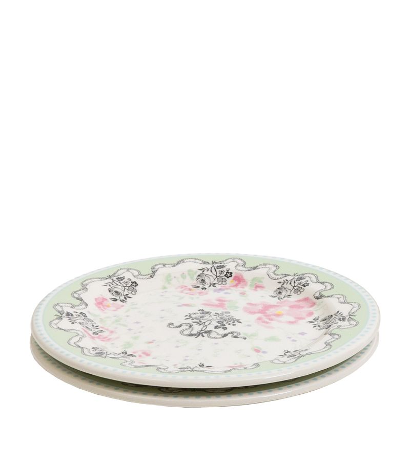 Gien Gien X Ladurée Set Of 2 Pompadour Coasters (13Cm)