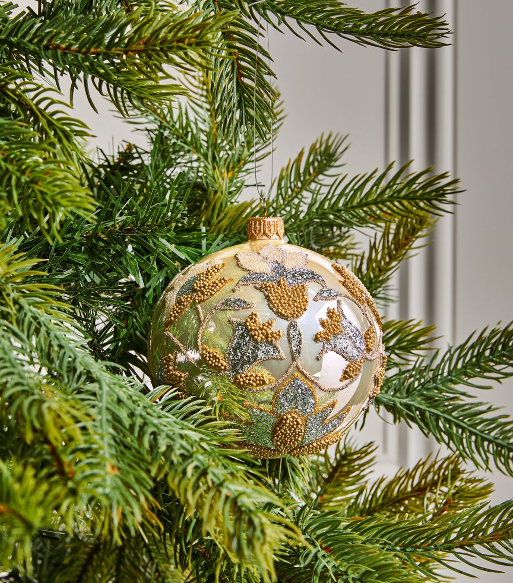 Harrods Harrods Embellished Floral Bauble