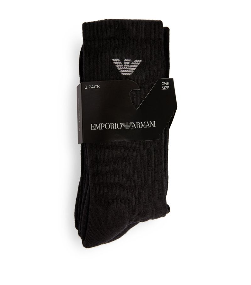 Emporio Armani Emporio Armani Logo Socks (Pack Of 2)