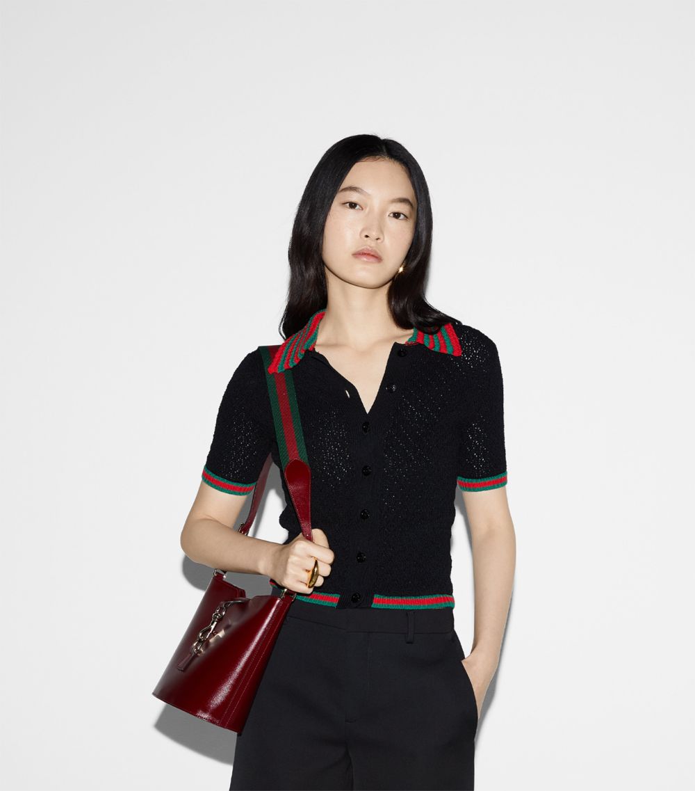 Gucci Gucci Knitted Polo-Neck Top