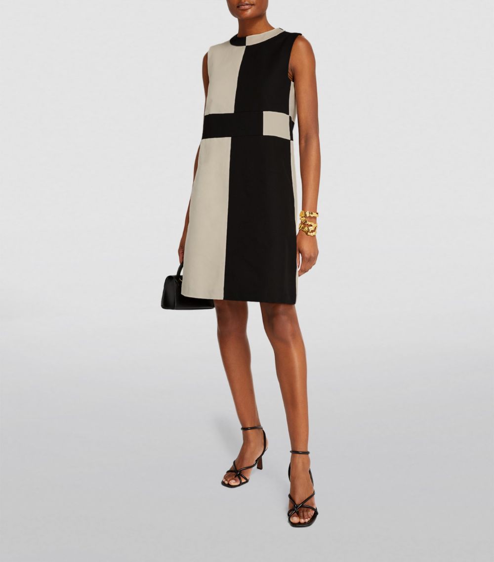 Max Mara Max Mara Monocrome Panel Shift Dress