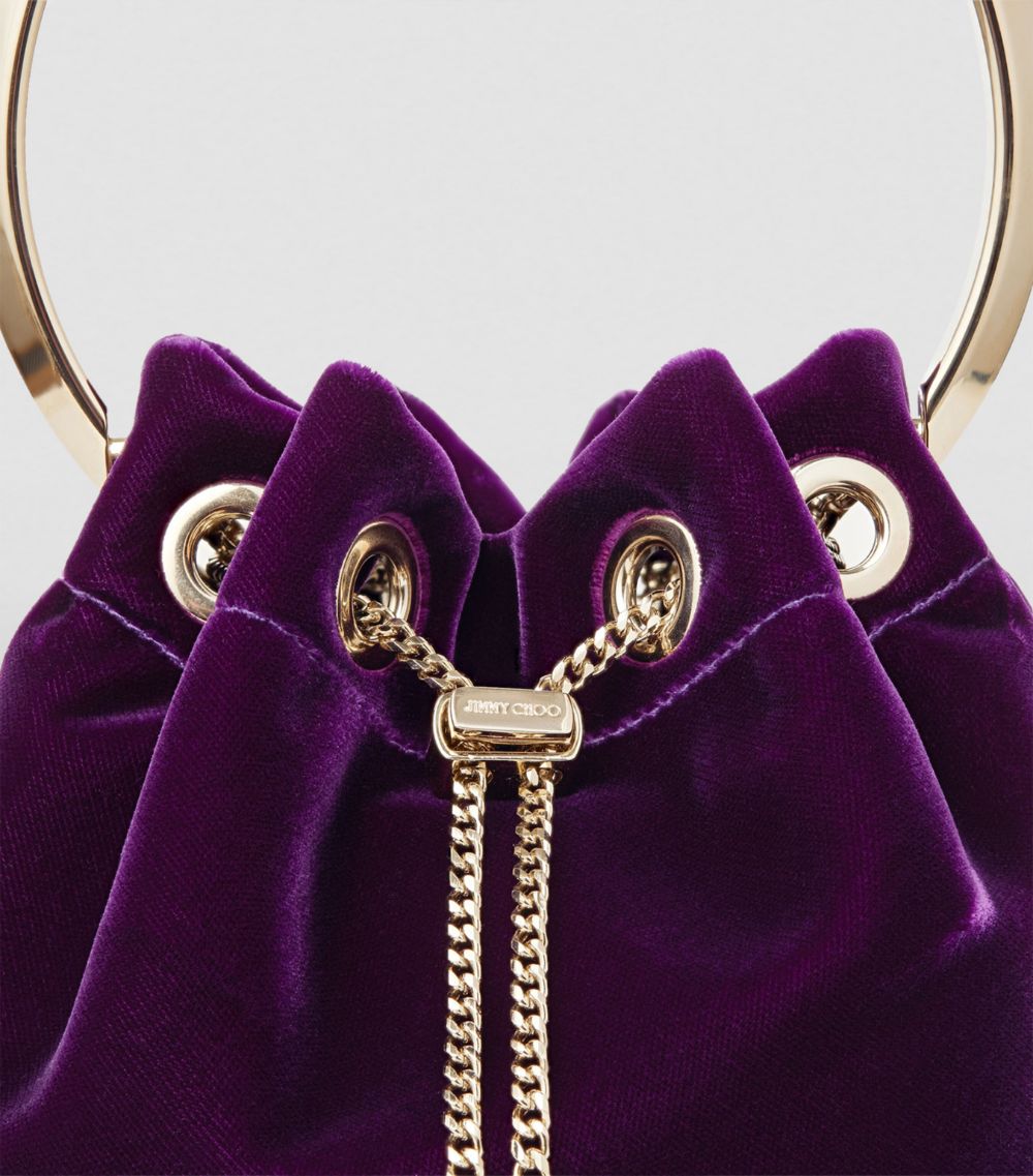 Jimmy Choo Jimmy Choo Bon Bon Velvet Bucket Bag