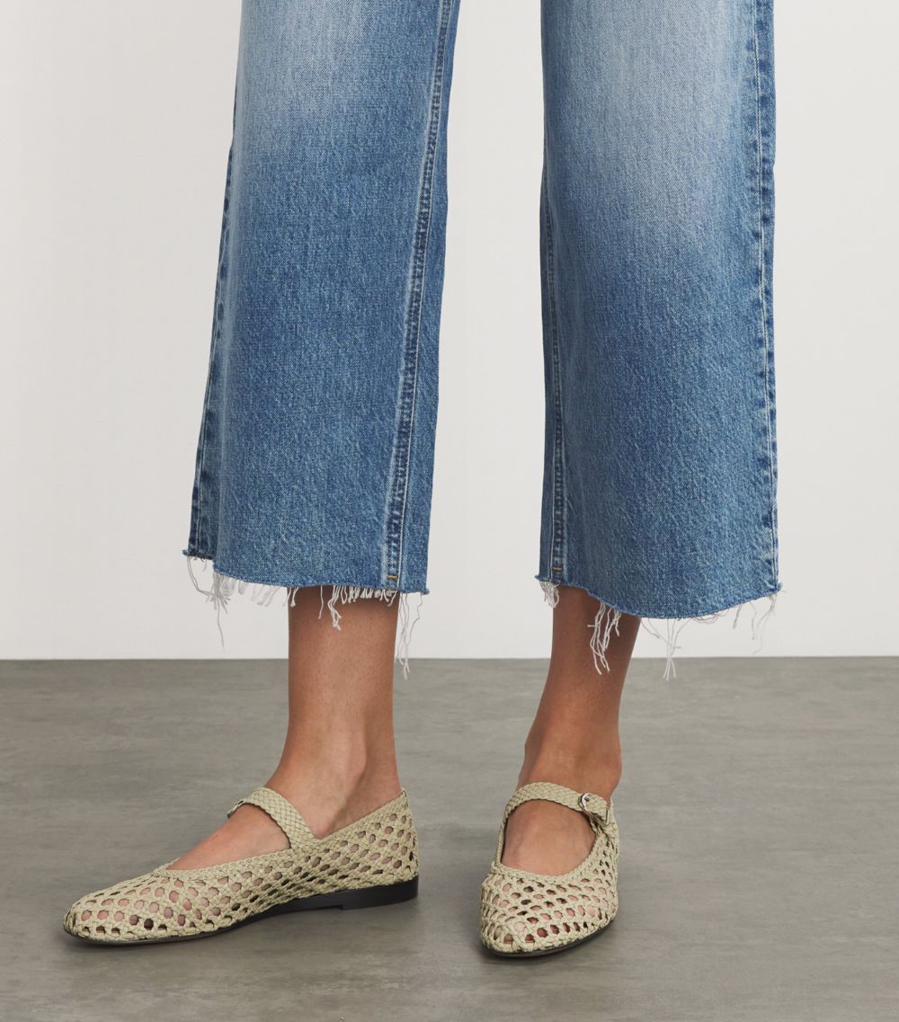 Me+Em Me+Em Frayed-Hem Cropped Jeans