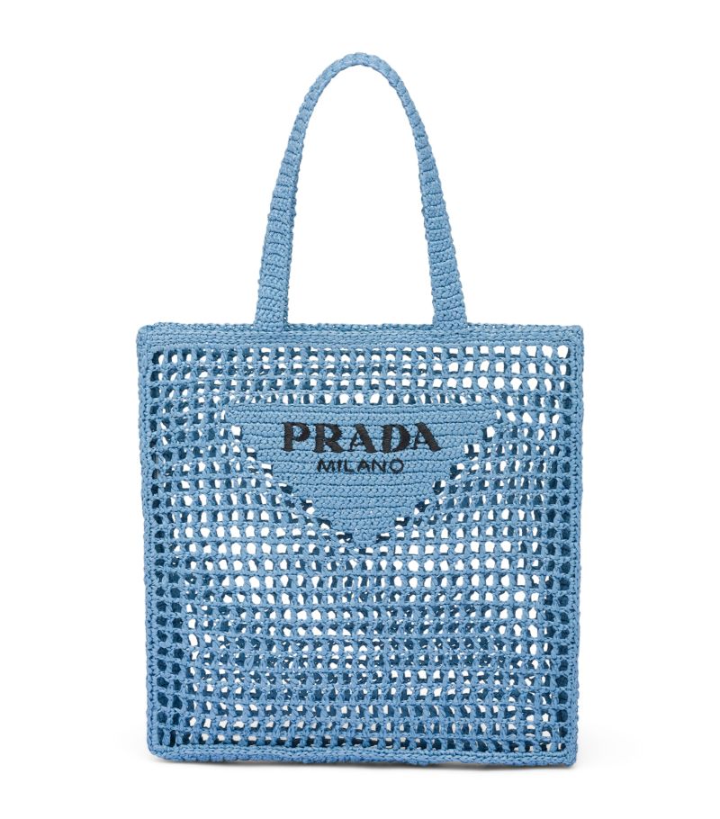 Prada Prada Crochet Logo Tote Bag