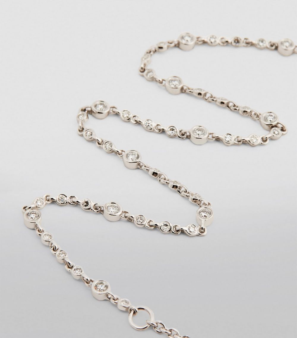 Shay Shay White Gold And Diamond Infinity Anklet