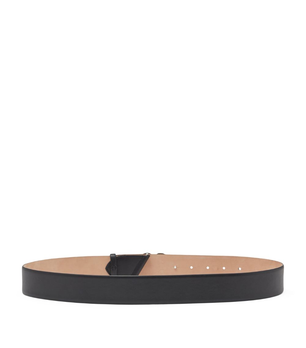 Alexander McQueen Alexander Mcqueen Leather Seal Logo Belt