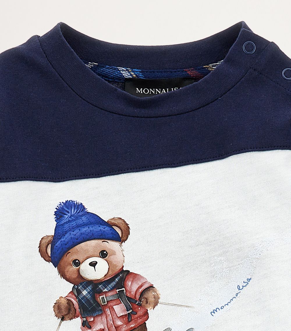 Monnalisa Monnalisa Cotton Ski Teddy T-Shirt (3-36 Months)