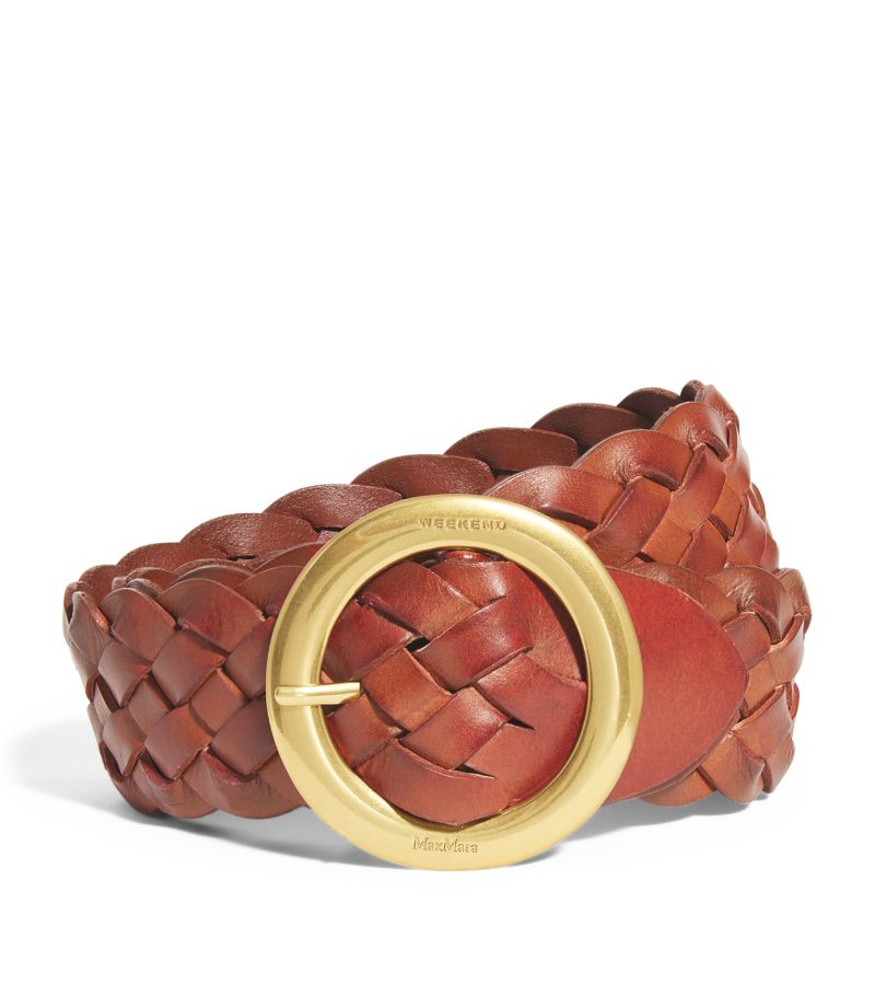 Weekend Max Mara Weekend Max Mara Leather Woven Belt