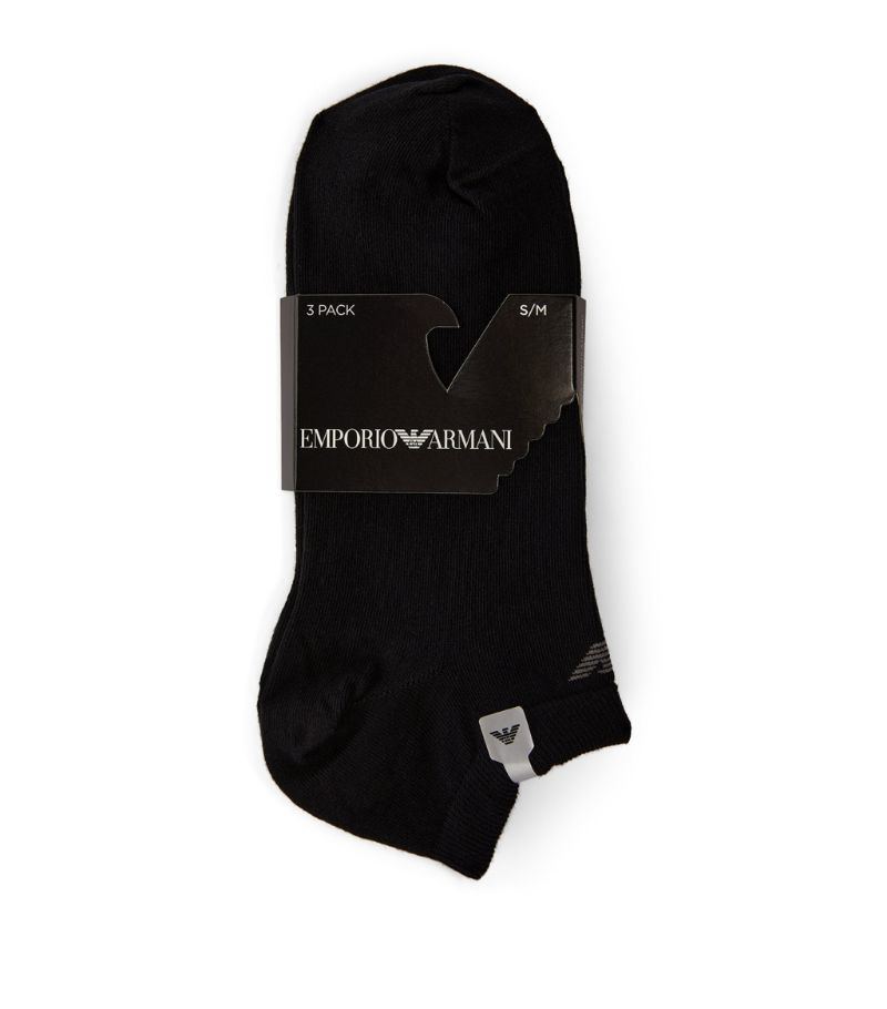 Emporio Armani Emporio Armani Eagle Trainer Socks (Pack Of 3)