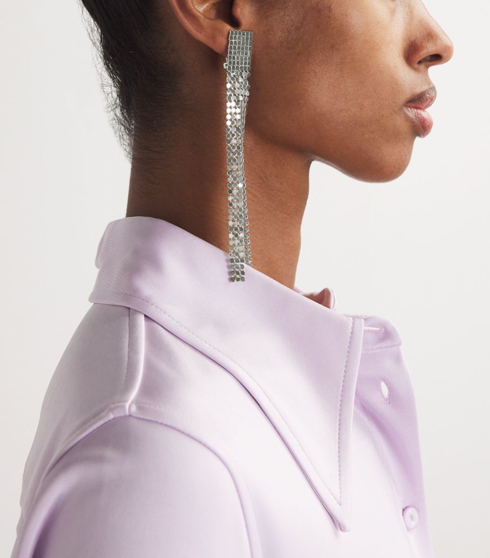 Jil Sander Jil Sander Chainmail-Mesh Clip-On Earrings