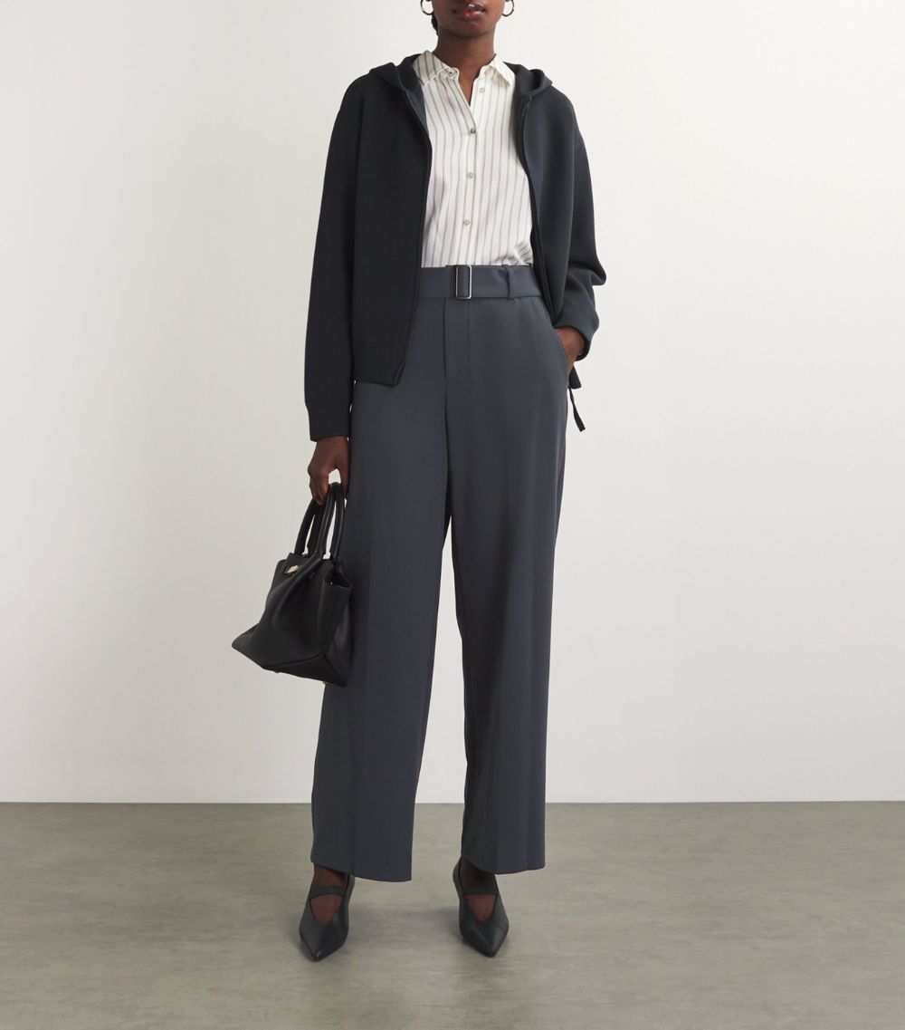 Vince Vince Belted Straight-Leg Trousers