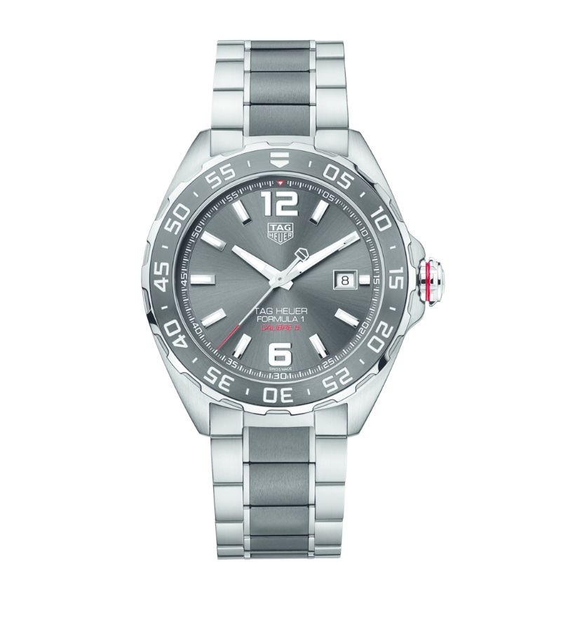Tag Heuer Tag Heuer Stainless Steel Formula 1 Calibre 5 Watch 43Mm