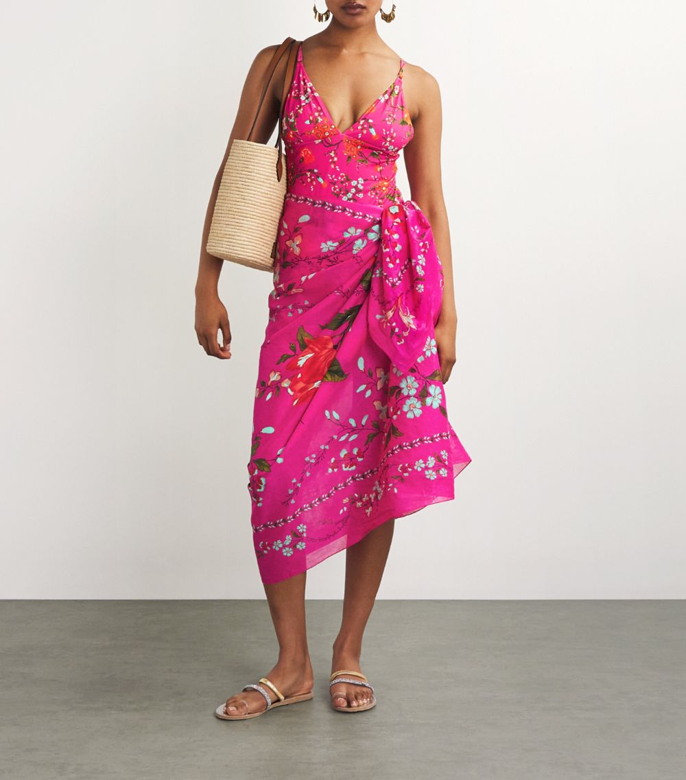 Erdem Erdem Cotton Floral Beach Sarong