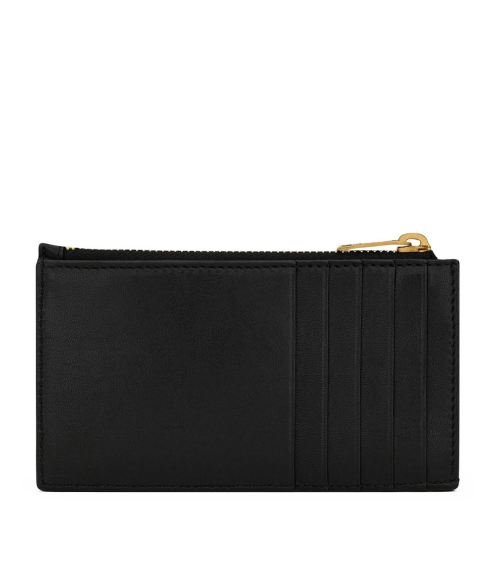 Saint Laurent Saint Laurent Cassandre Matelassé Fragments Zipped Card Case