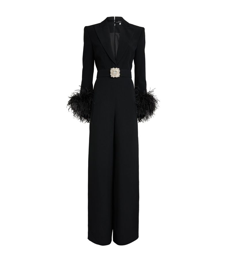 Andrew Gn Andrew Gn Feather-Trim Jumpsuit