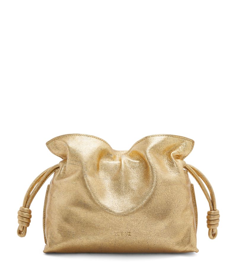 Loewe Loewe Mini Metallic Leather Flamenco Clutch Bag