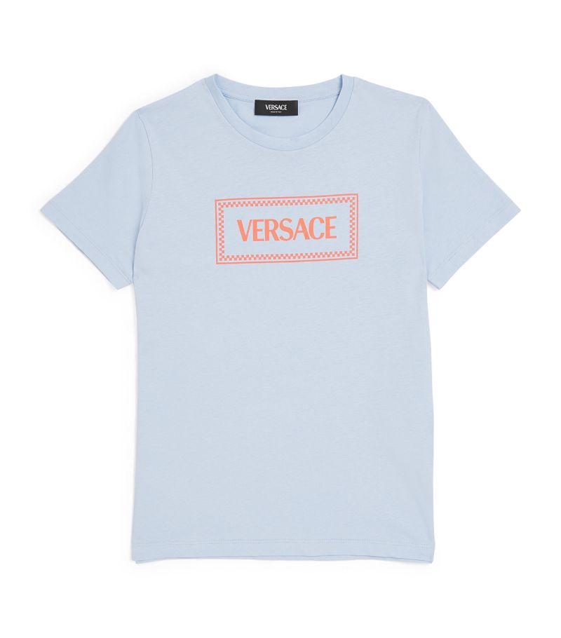 Young Versace Versace Kids Cotton Logo Print T-Shirt (4-14 Years)