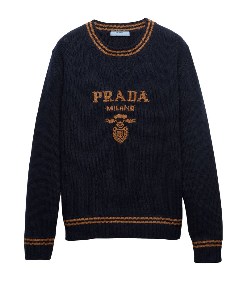 Prada Prada Wool-Cashmere Logo Sweater