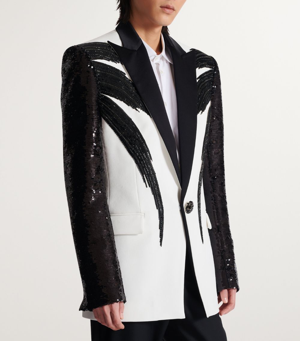 Balmain Balmain Sequin-Embellished Blazer