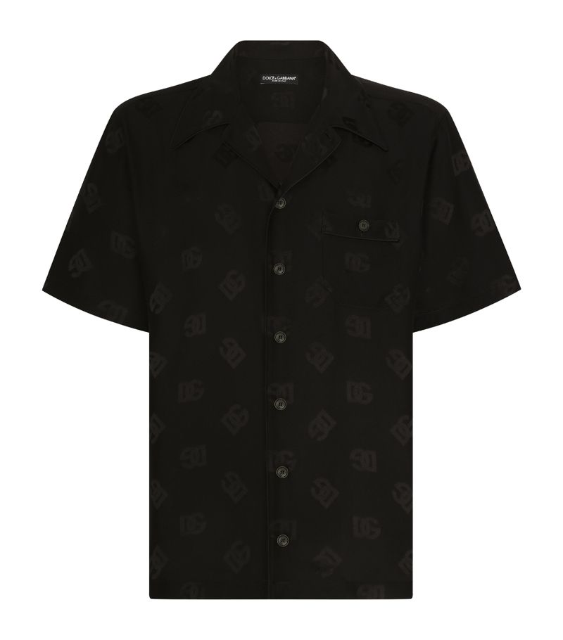 Dolce & Gabbana Dolce & Gabbana Silk Dg Monogram Print Shirt