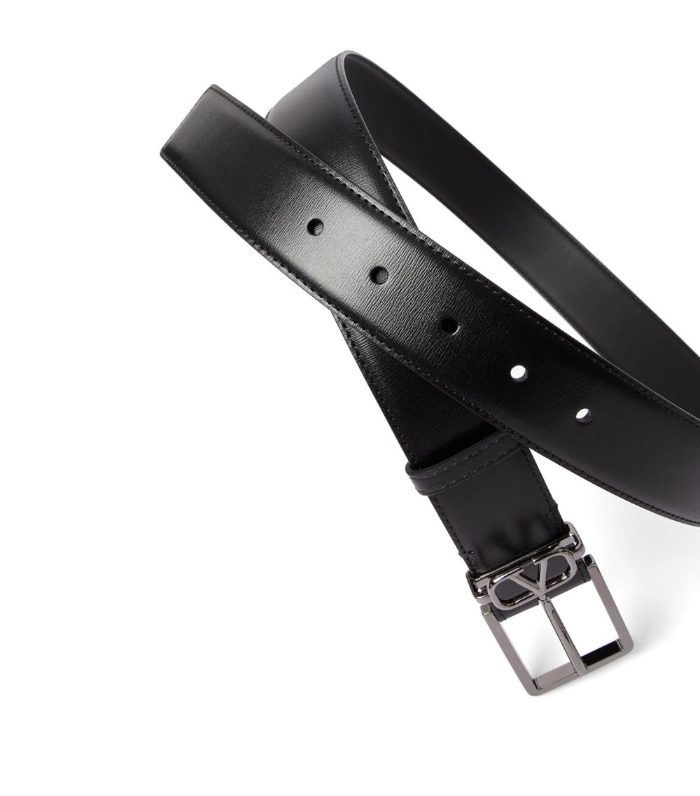 VALENTINO GARAVANI Valentino Garavani Leather VLogo Belt