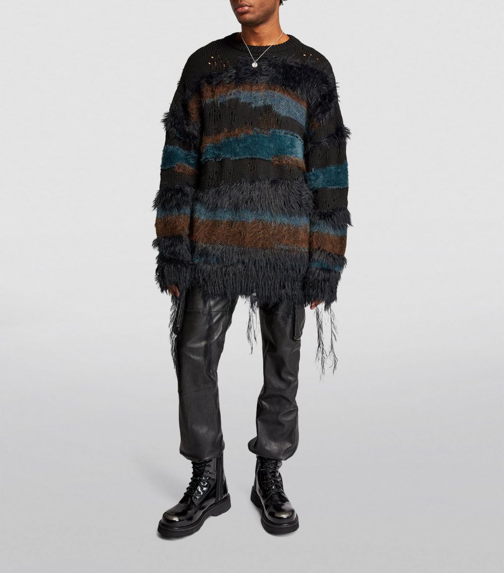 Juun.J Juun.J Cotton-Blend Knitted Sweater