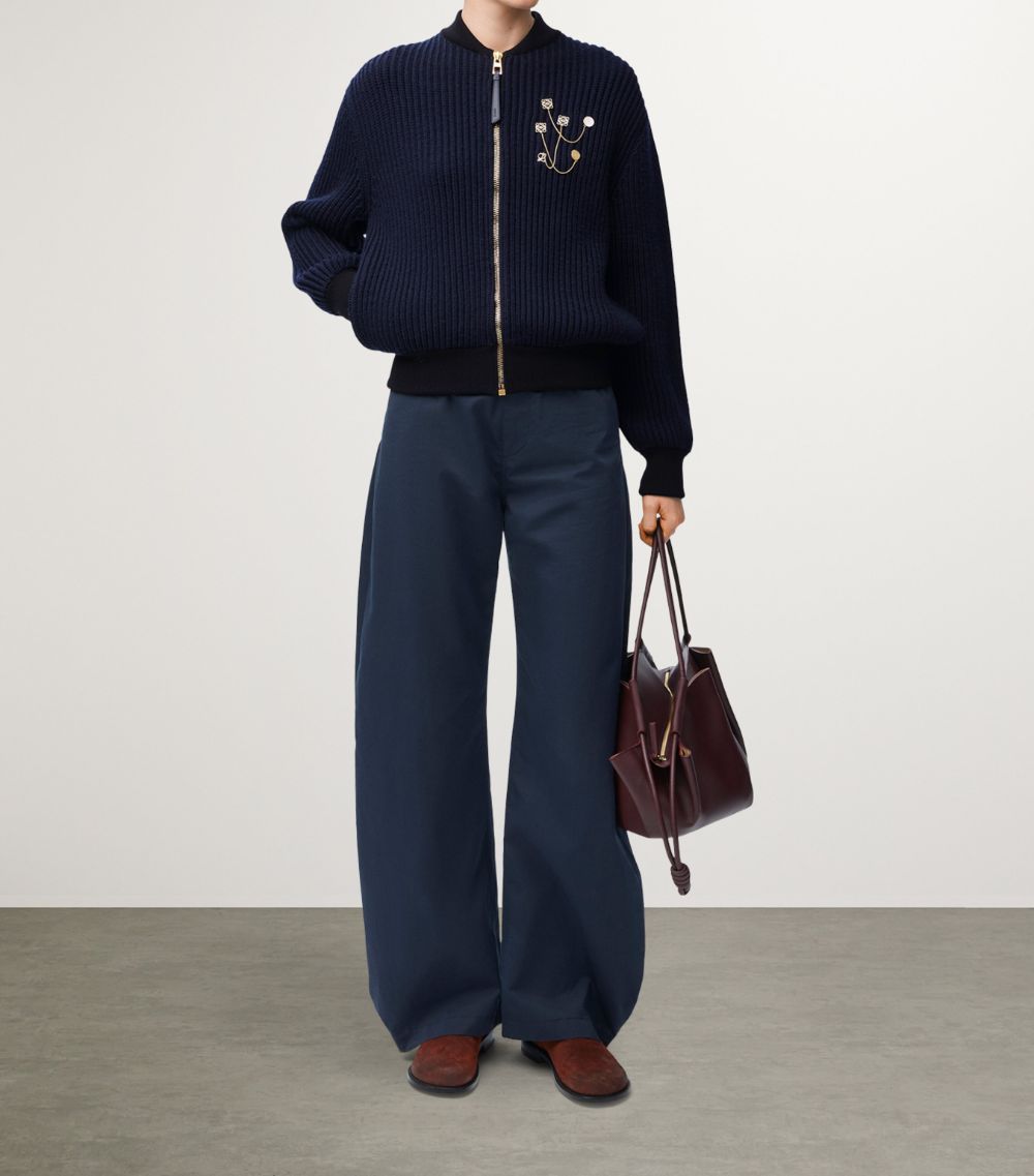 Loewe Loewe Wool-Blend Bomber Jacket