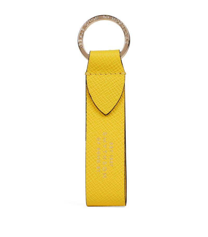 Smythson Smythson Leather Panama Keyring