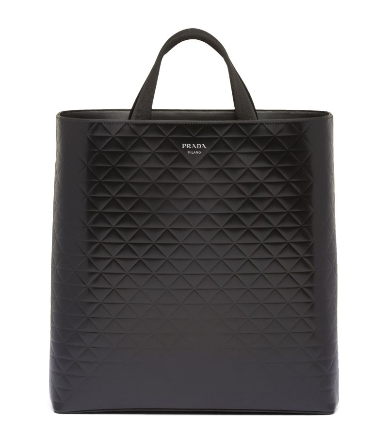 Prada Prada Leather Triangle Tote Bag