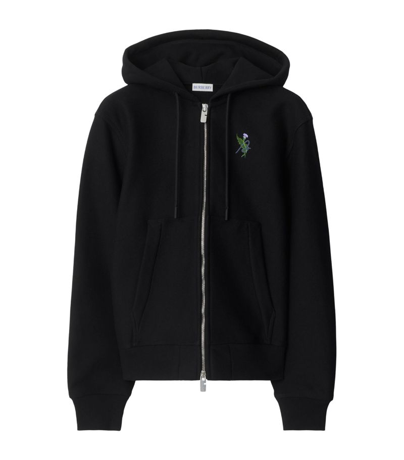 Burberry Burberry Thistle Logo Zip-Up Hoodie