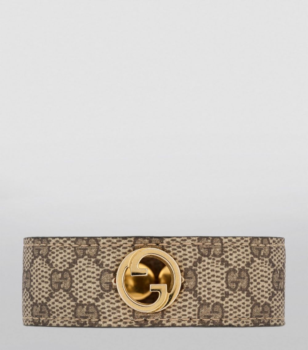 Gucci Gucci Leather-Canvas Blondie Bracelet