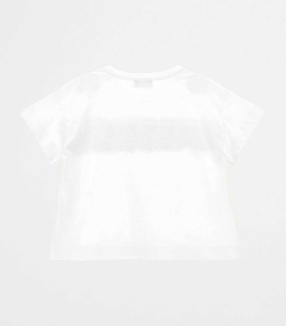 Monnalisa Monnalisa Cotton Ruffled T-Shirt (4-16 Years)