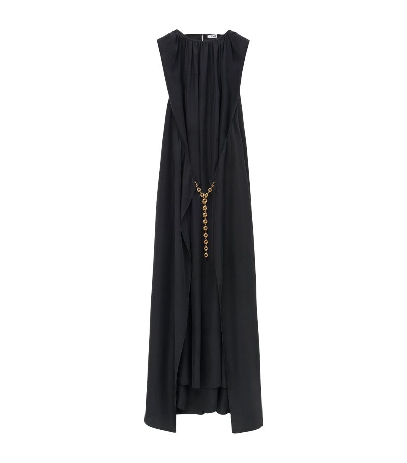 Loewe Loewe Silk Chain Midi Dress