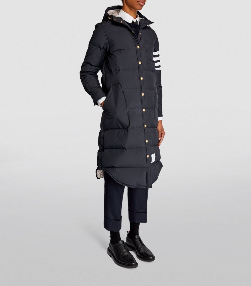 Thom Browne Thom Browne Knee-Length Down-Filled Puffer Jacket