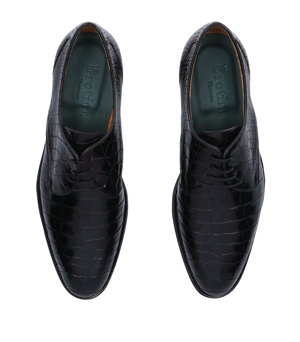 Brotini Brotini Crocodile Derby Shoes