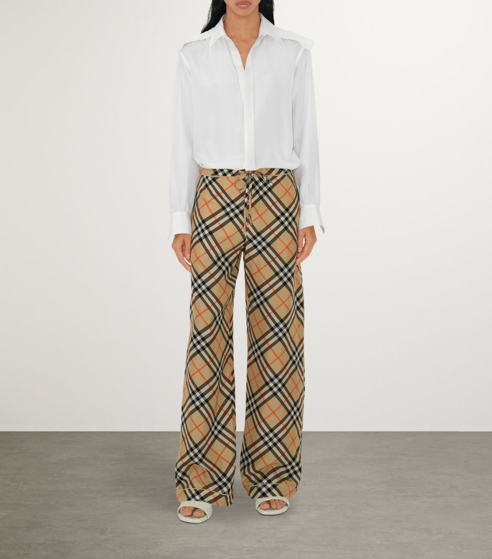 Burberry Burberry Silk Check Pyjama Bottoms