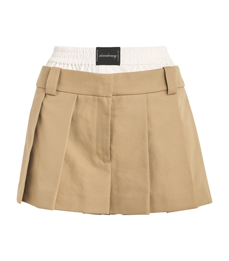 Alexander Wang Alexander Wang Boxer-Insert Pleated Skort