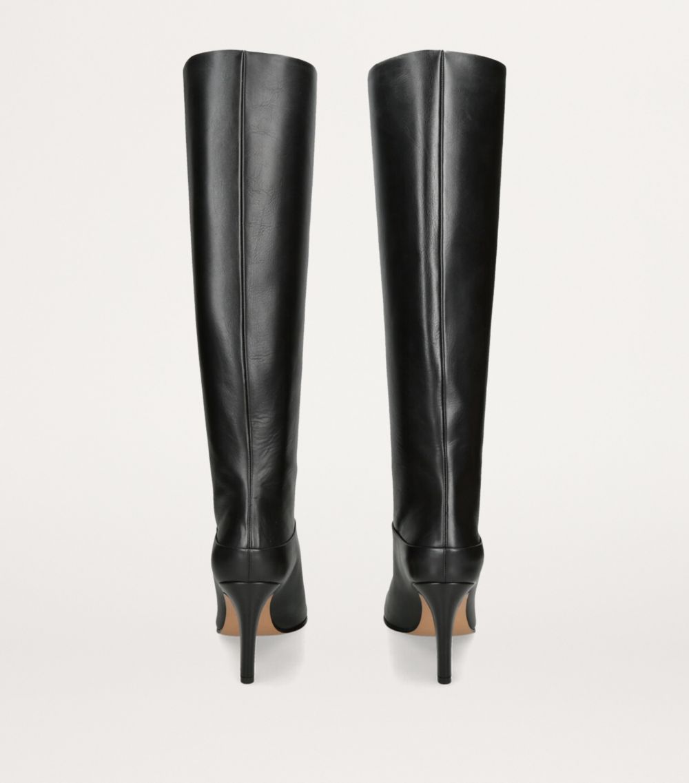 Chloé Chloé Leather Eve Knee-High Boots 85