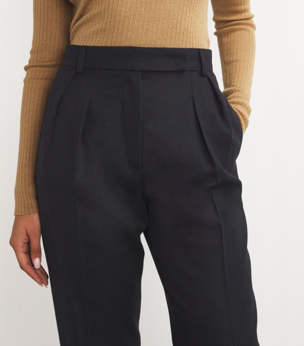 Max Mara Max Mara Camel Wool Carrot Trousers