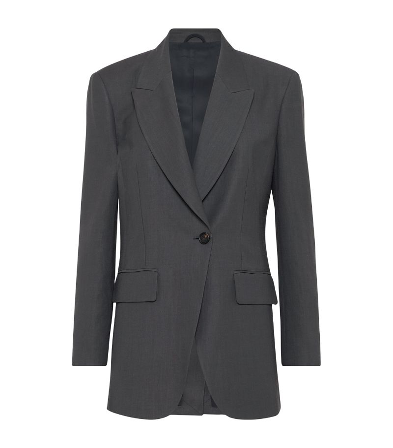 Brunello Cucinelli Brunello Cucinelli Longline Single-Breasted Blazer