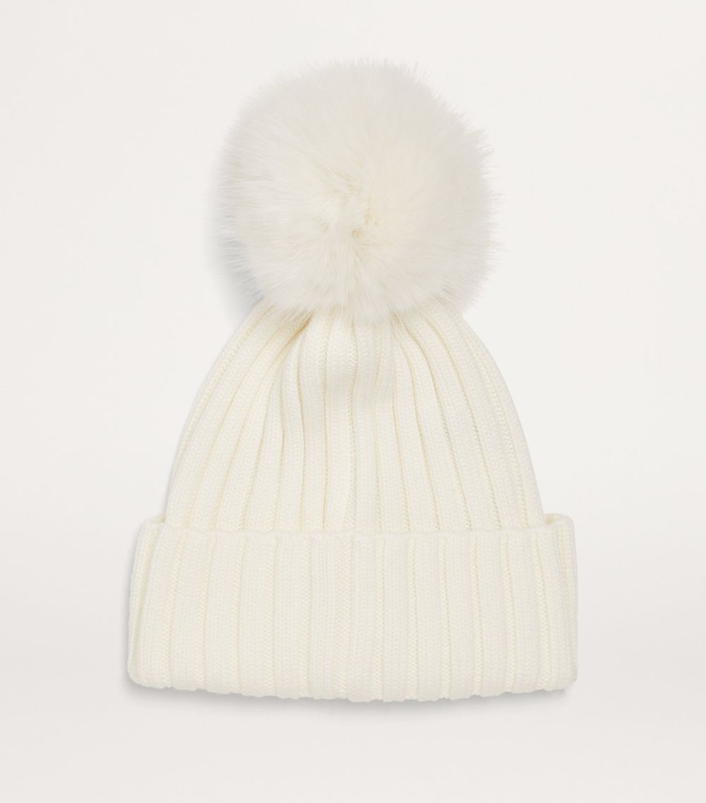 Moncler Moncler Merino Wool Pom-Pom Beanie