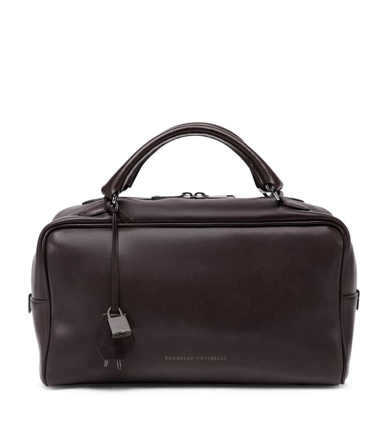 Brunello Cucinelli Brunello Cucinelli Nappa Leather Boston Explorer Bag