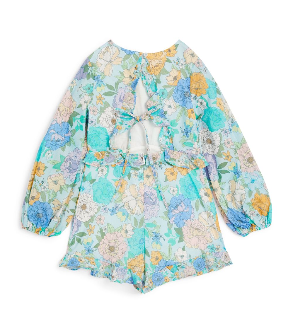 Marlo Marlo Floral Azure Playsuit (3-16 Years)