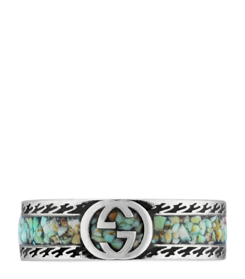 Gucci Gucci Sterling Silver Interlocking G Ring