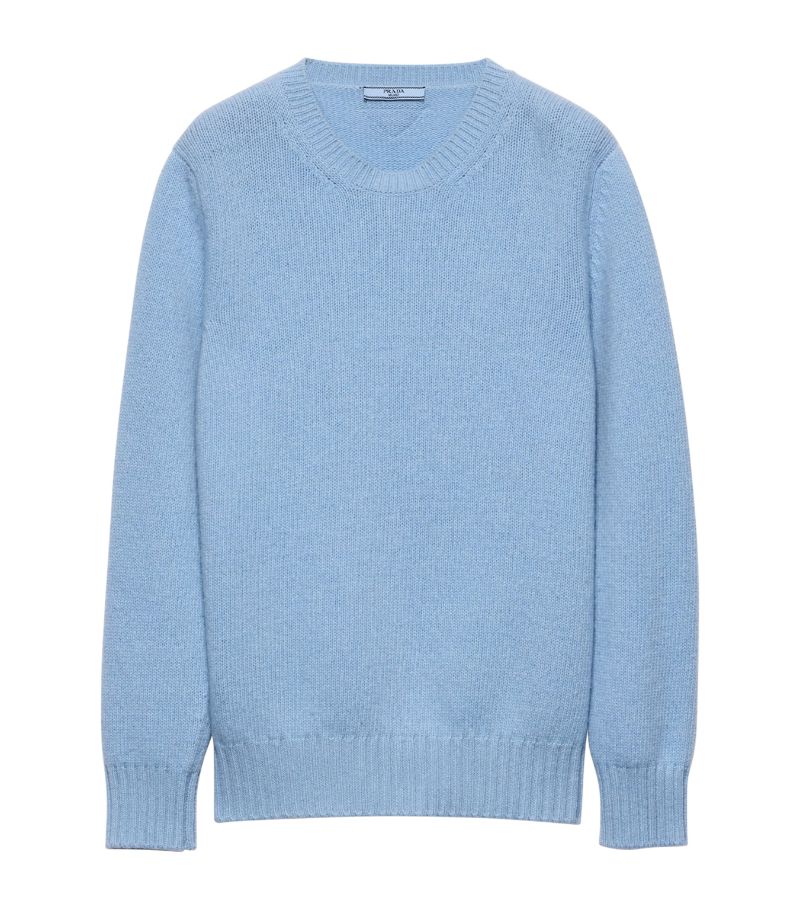 Prada Prada Wool-Cashmere Crew-Neck Sweater