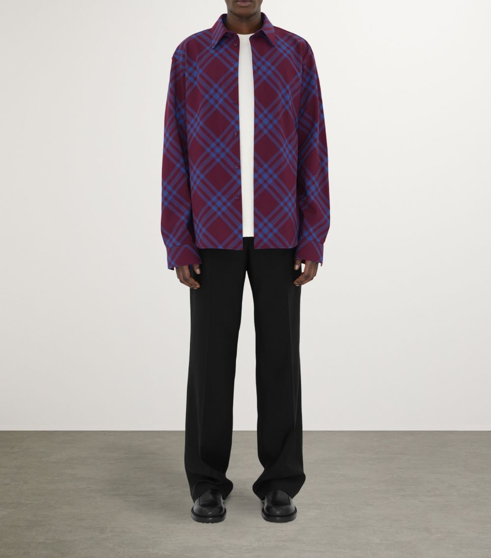 Burberry Burberry Wool-Blend Check Shirt