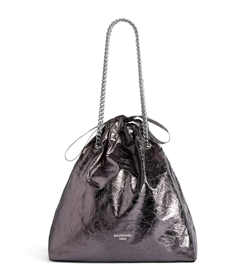 Balenciaga Balenciaga Medium Leather Crush Tote Bag